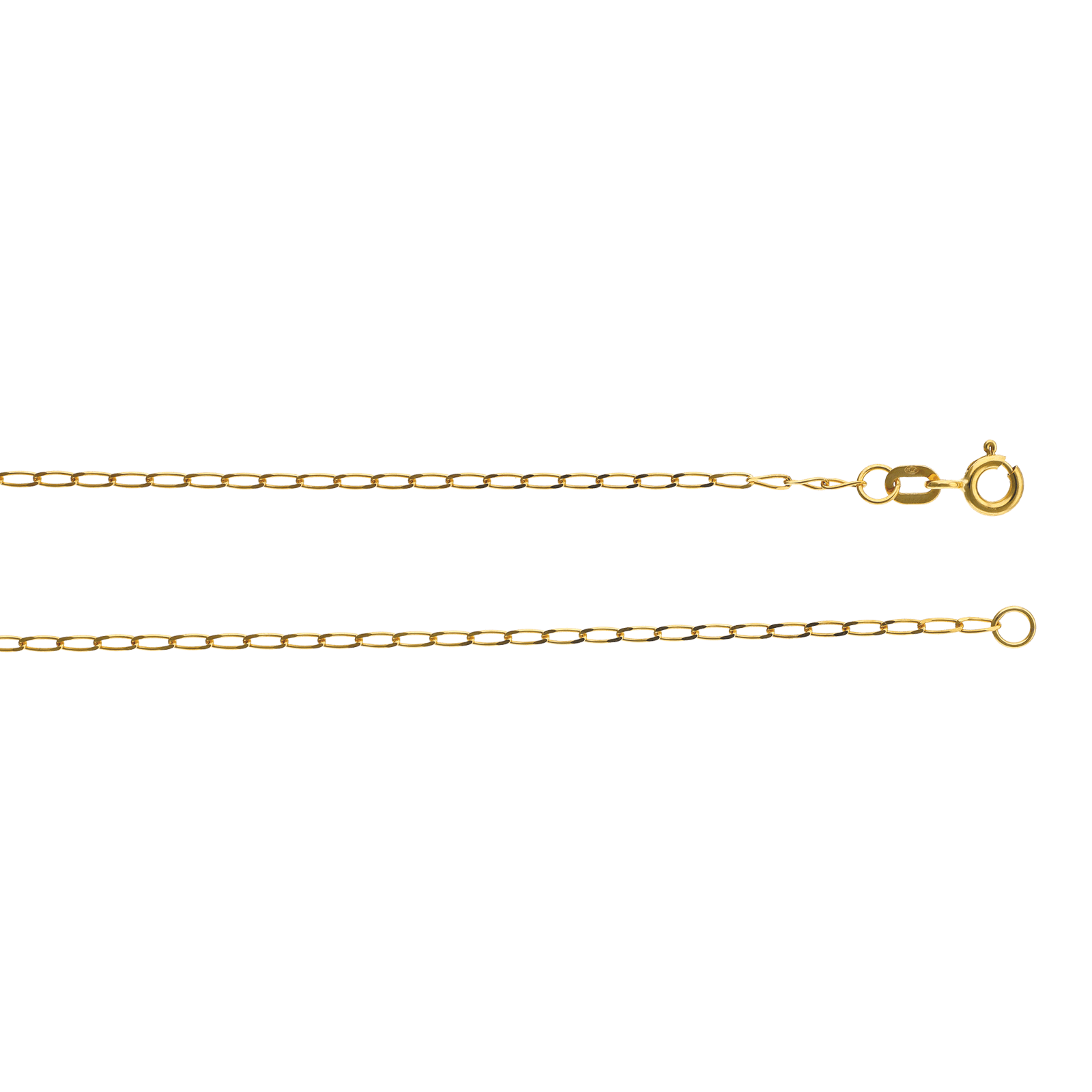 Collier Gourmette chevalière limée 1,4 millimètres 60 centimètres
