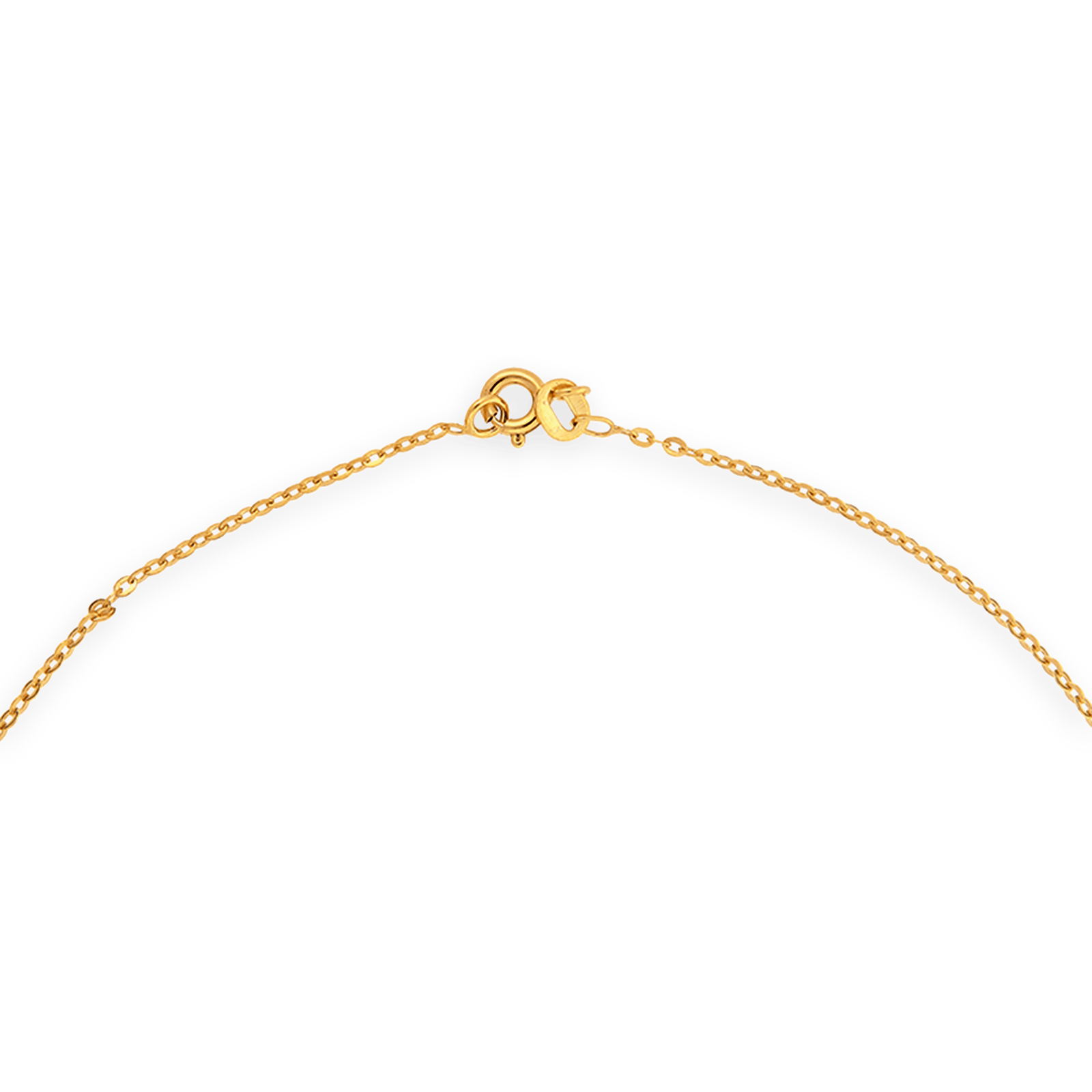 Collier chaîne or maille forçat creux