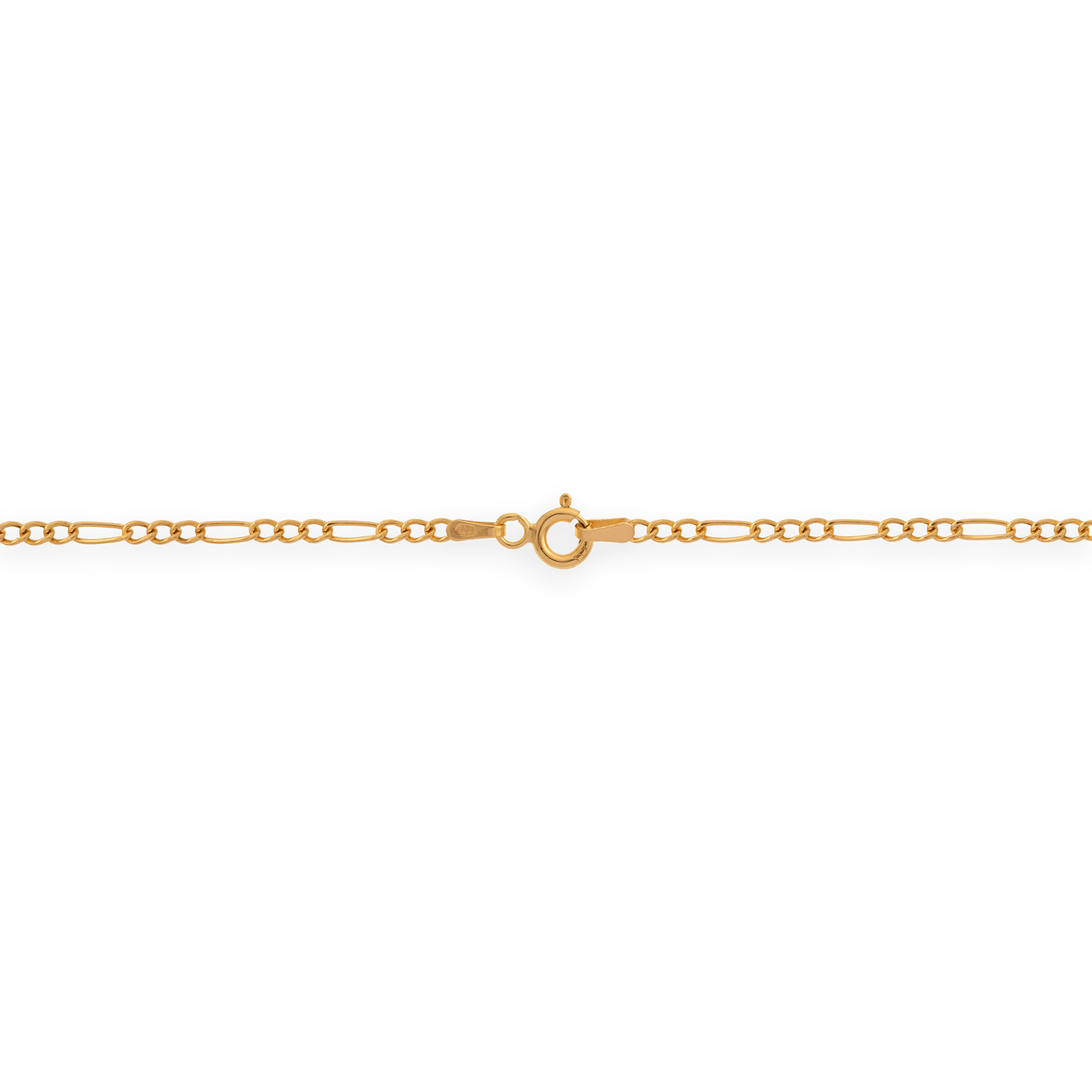 Collier chaîne or maille gourmette ovale alternée creux