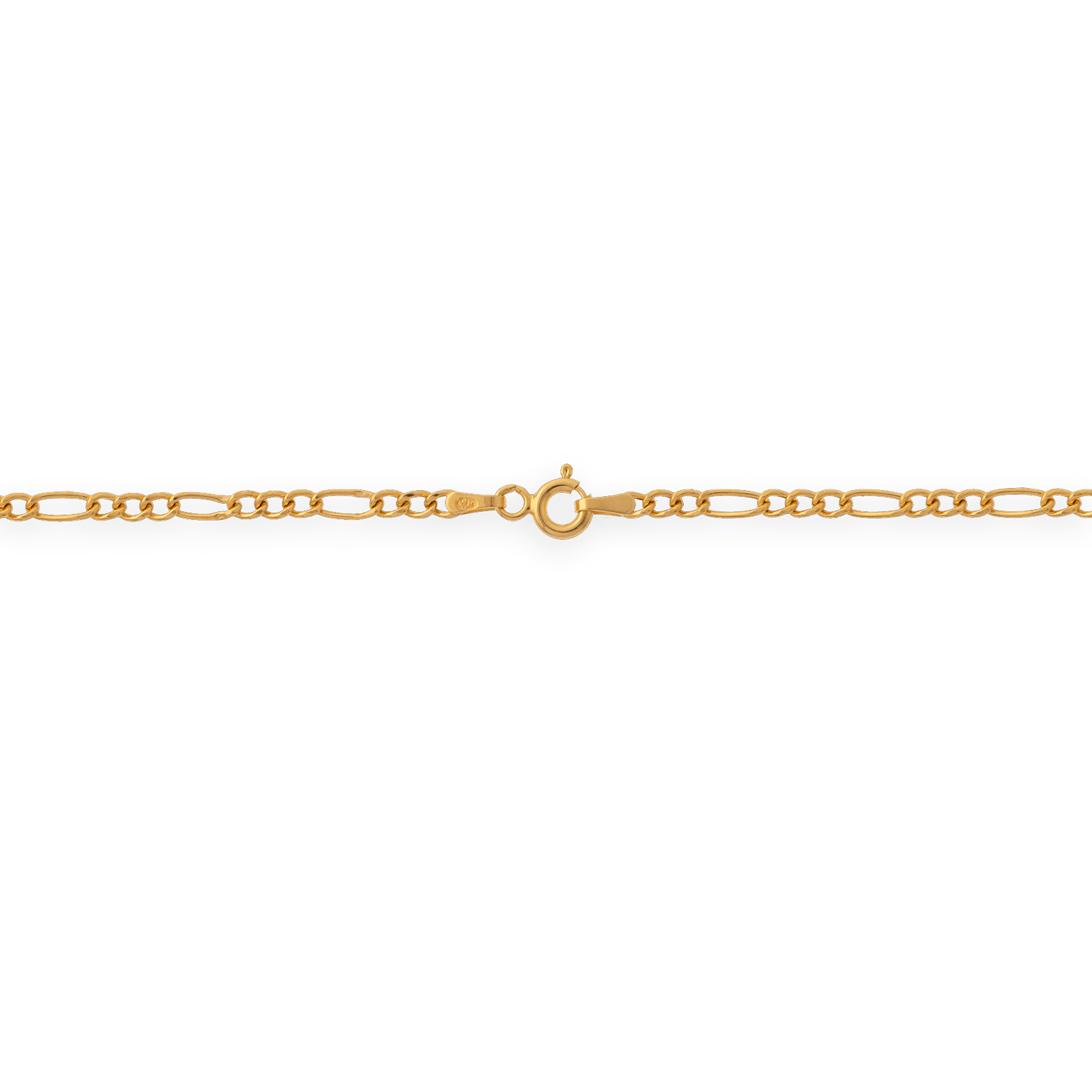 Collier chaîne or maille gourmette ovale alternée creux