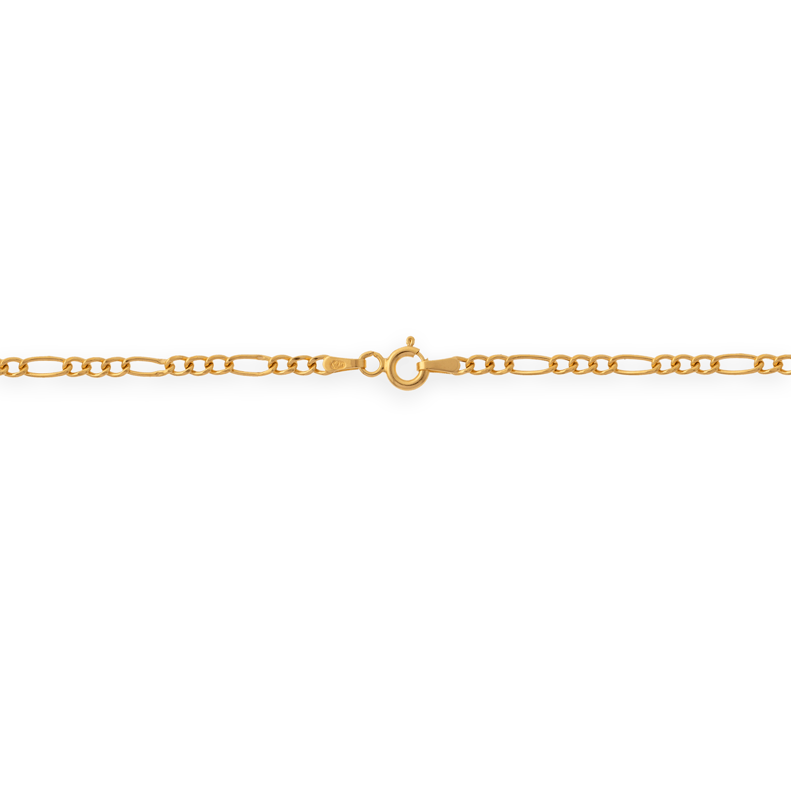 Collier chaîne or maille gourmette ovale alternée creux