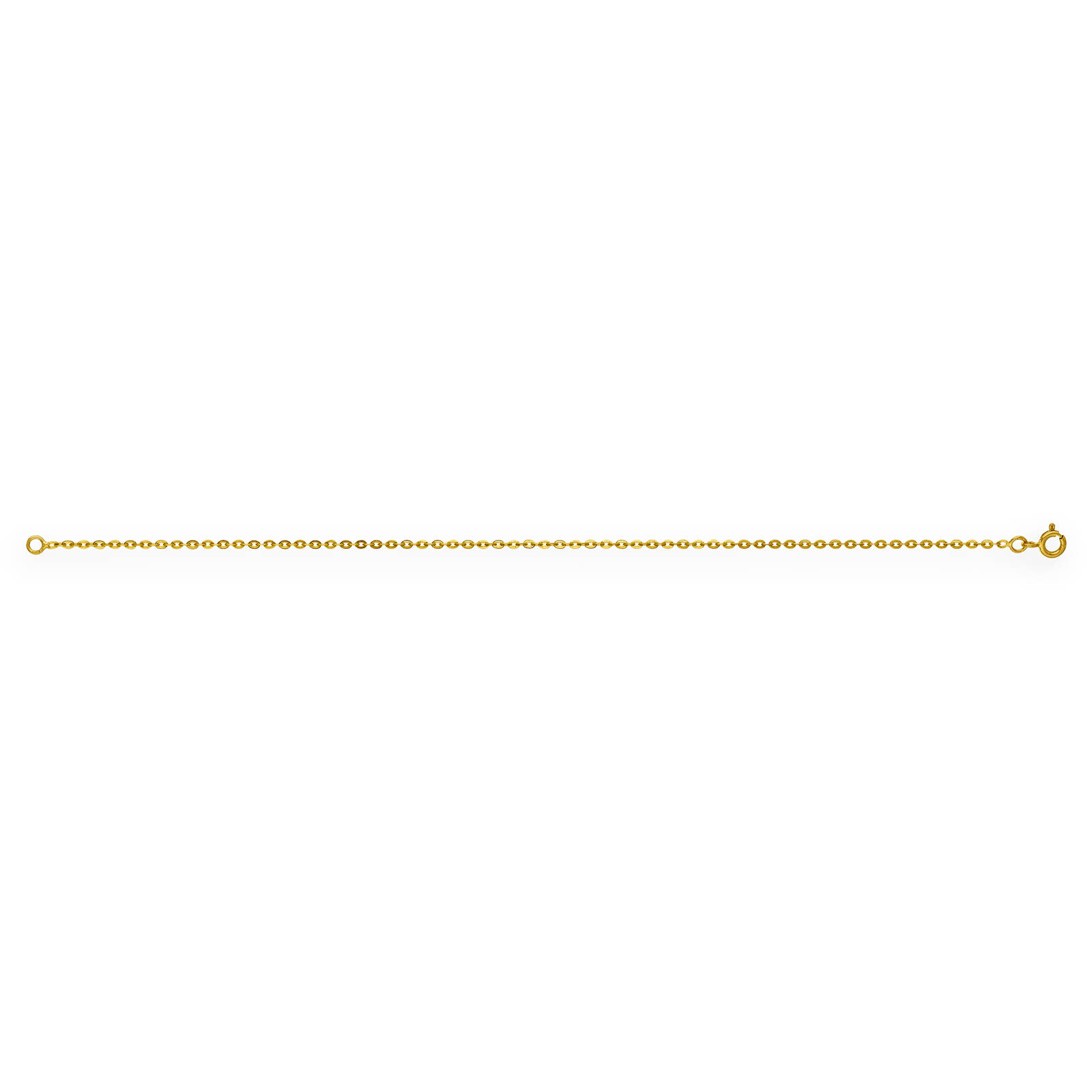 Chaîne Cheville Or375 Maille Forçat Miroir
