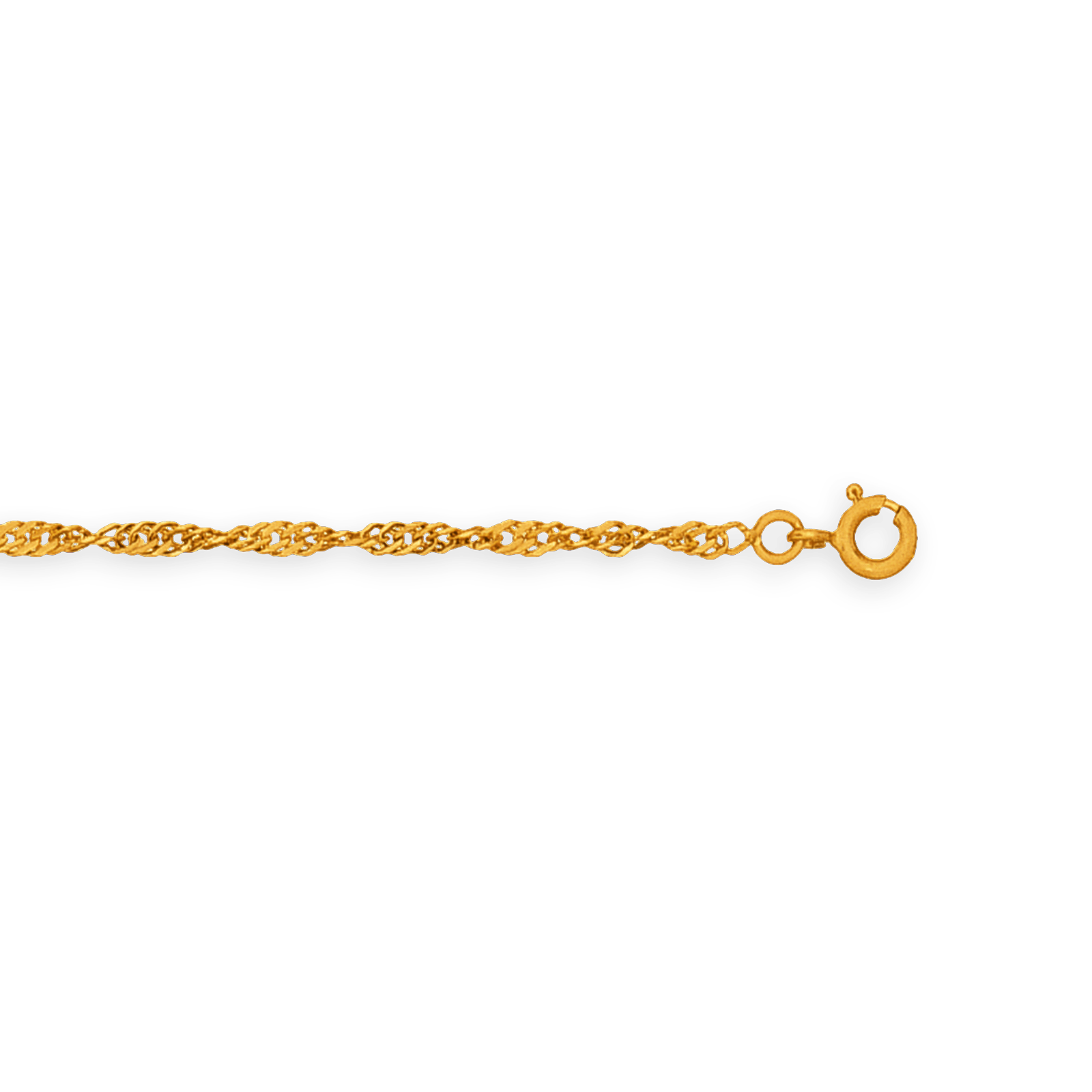 Chaîne Cheville Or375 Maille Singapour