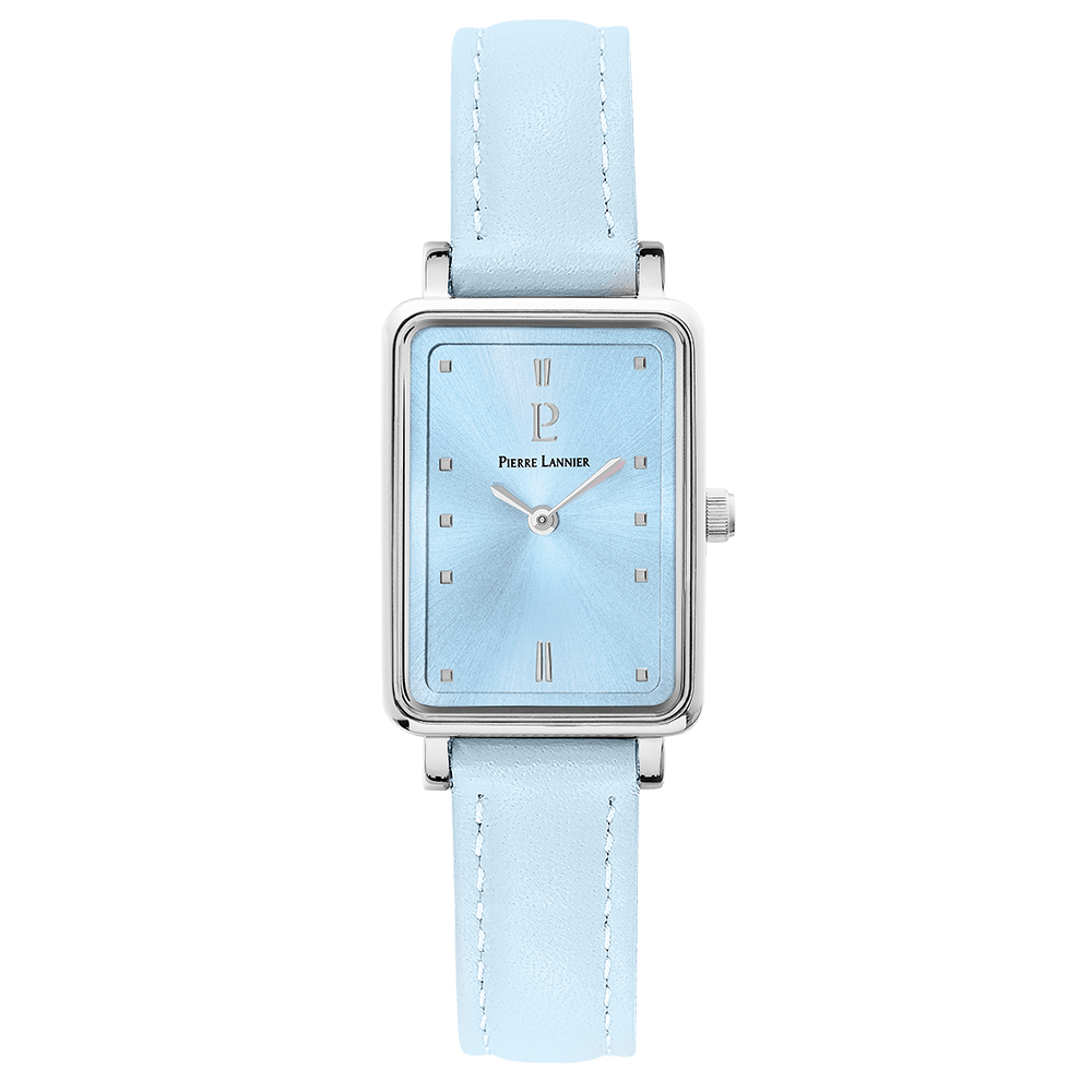 Montre Femme ARIANE Cadran Bleu Bracelet Cuir  Bleu