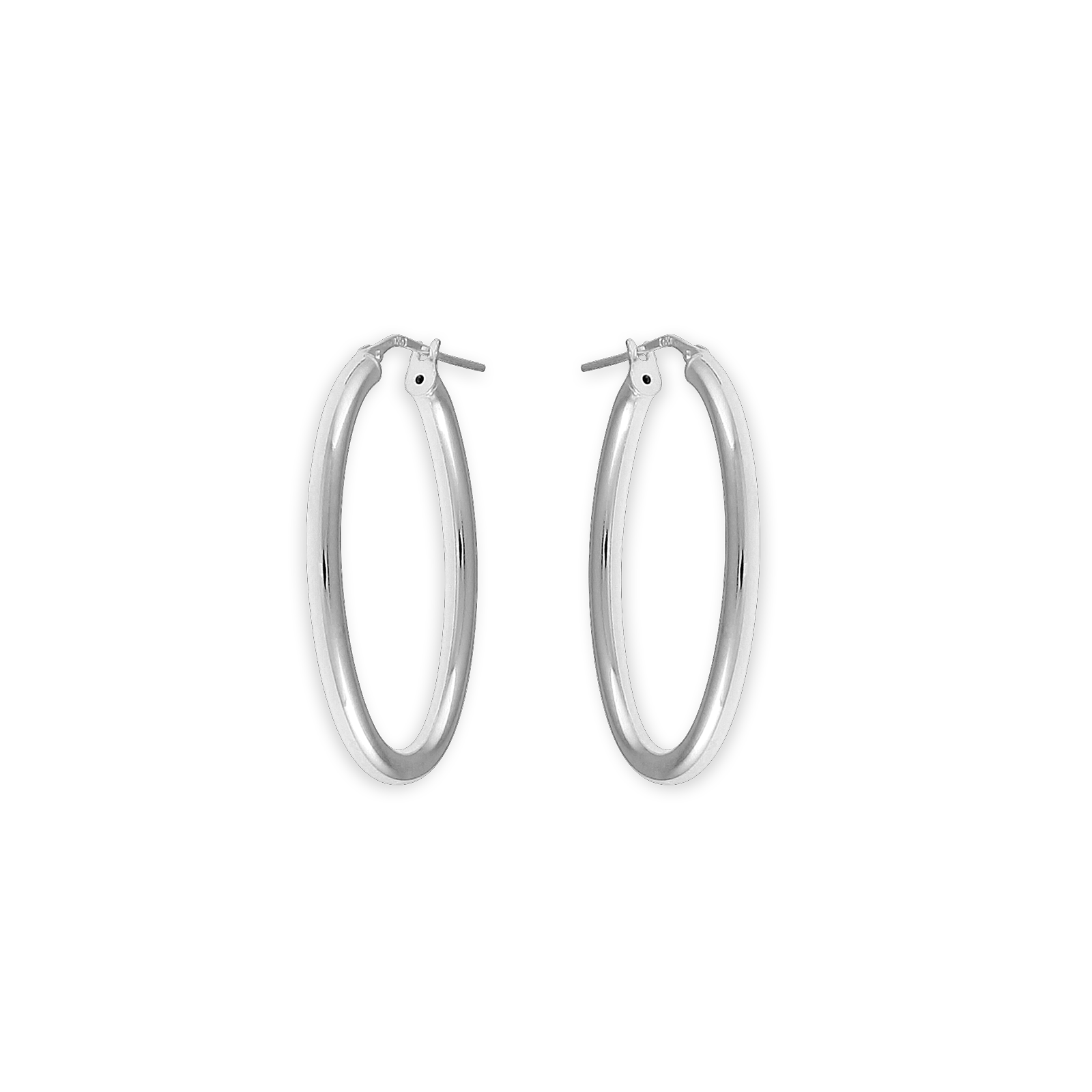 créoles argent 925/1000e ovales 20*25mm