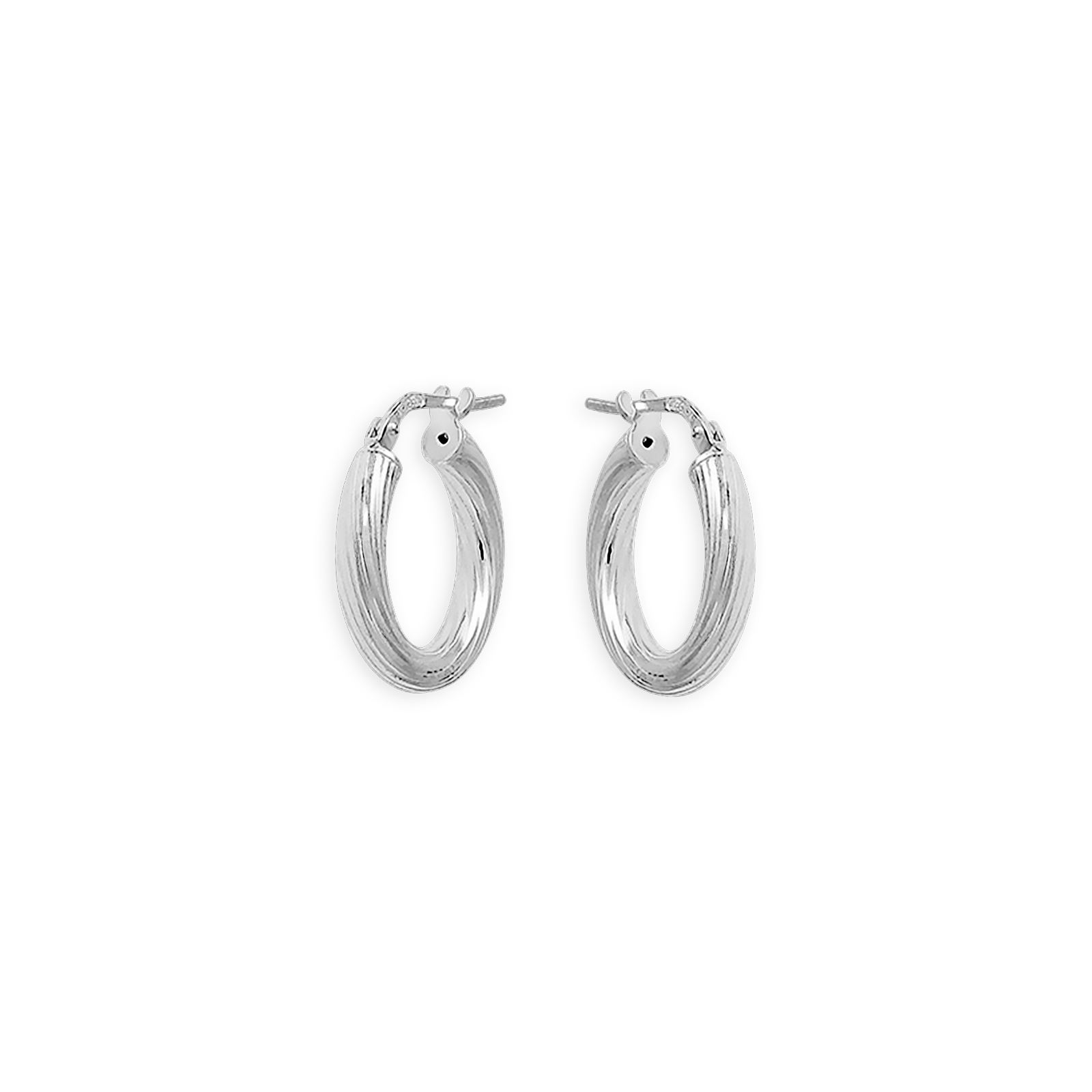créoles argent 925/1000e torsadées 17mm
