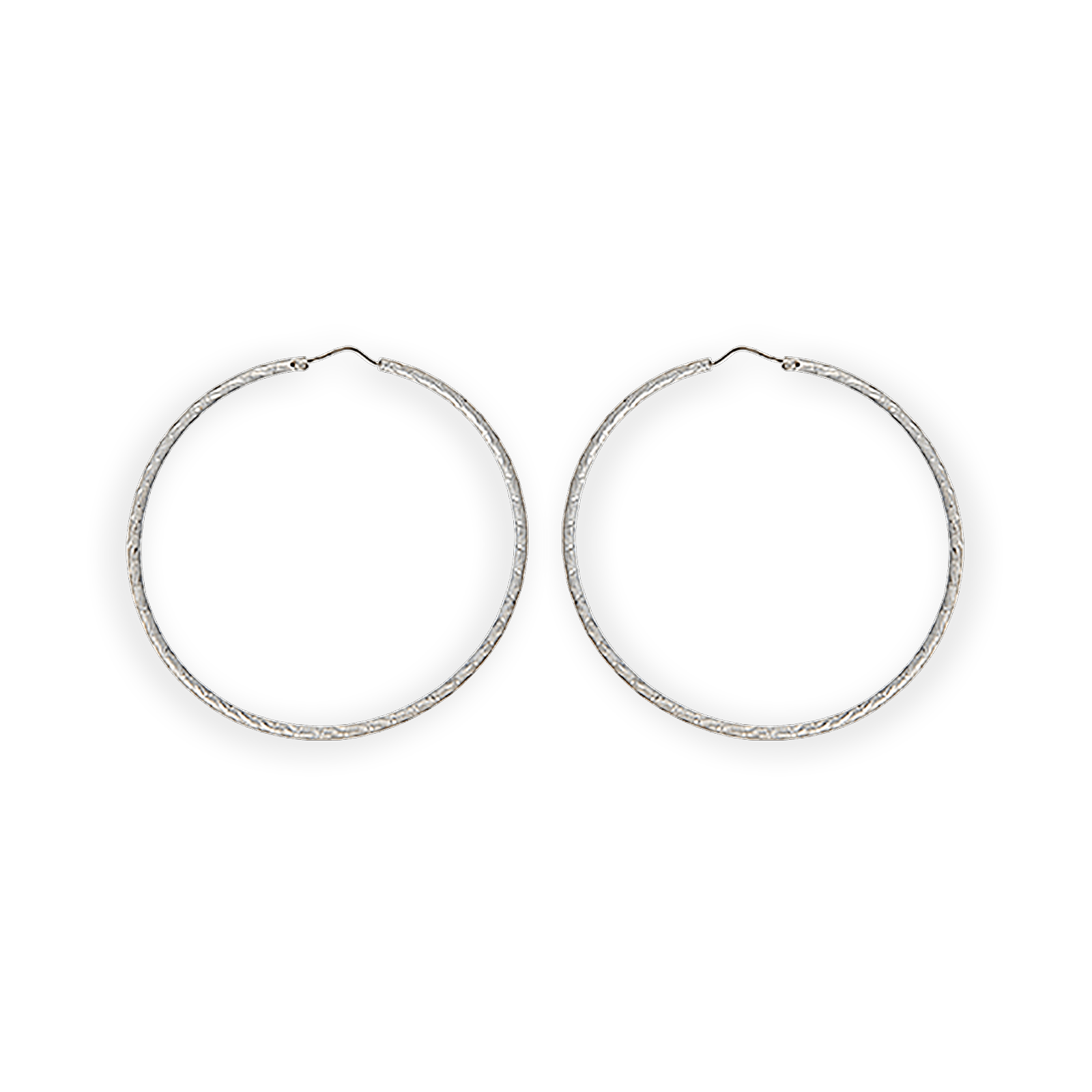 créoles argent 925/1000e fantaisie 55mm